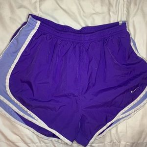 Nike shorts, purple and lilac. Worn.